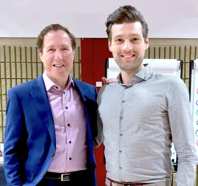 Daniel Fendt mit Blair Singer